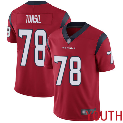 Houston Texans Limited Red Youth Laremy Tunsil Alternate Jersey NFL Football #78 Vapor Untouchable->youth nfl jersey->Youth Jersey